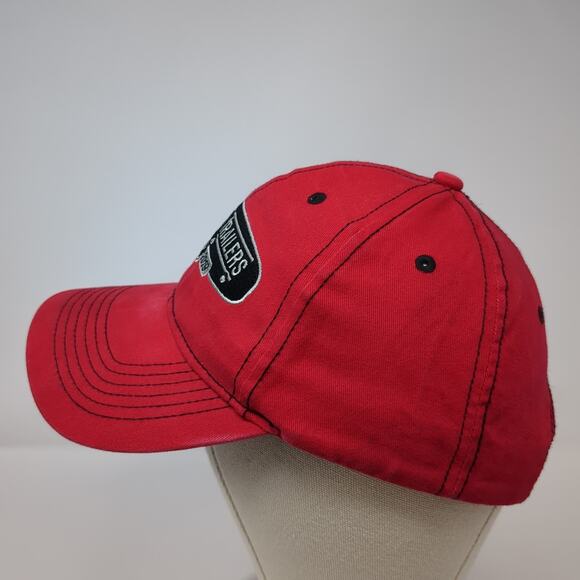 Western Trailers 1969-2019 Strapback Baseball Cap Red OS Adjustable Embroidered - Picture 3 of 8